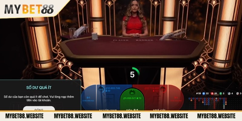 Sảnh Baccarat Mybet88 là cơ hội để các bet thủ kiếm thêm thu nhập